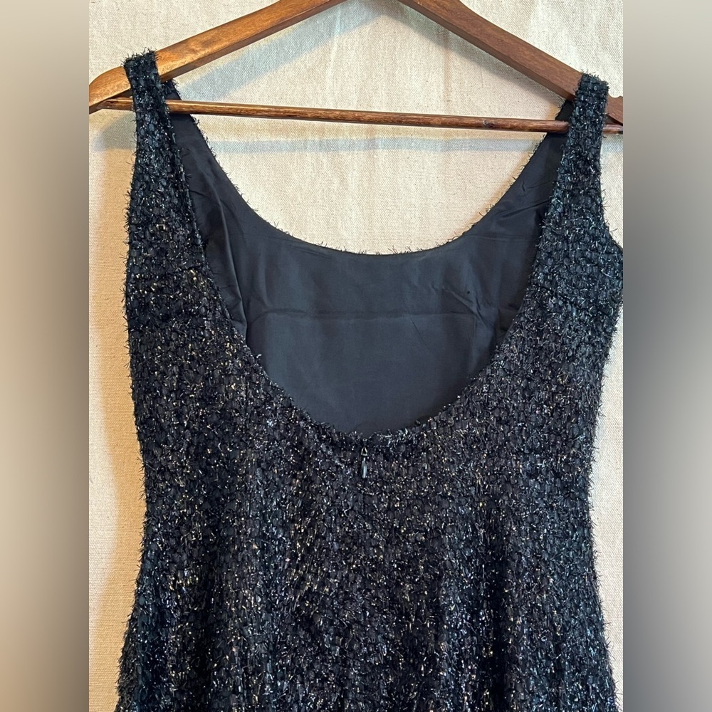 Stephen Sprouse 1980s Metallic Black Mini Dress — Vintage - Picture 3 of 8